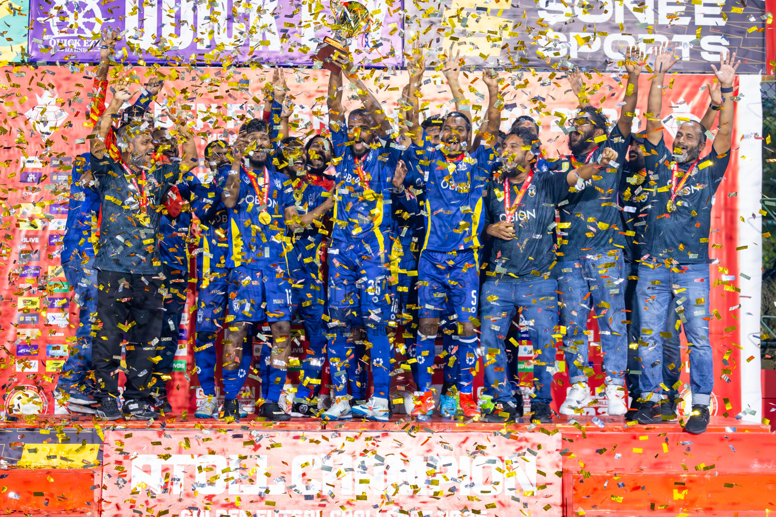 B Eydhafushi vs B Thulhaadhoo in Baa Atoll Finals Day 26 of Golden Futsal Challenge 2025 was held on Thursday , 30th January 2025, in Hulhumale', Maldives. Photos: Ismail Thoriq / images.mv