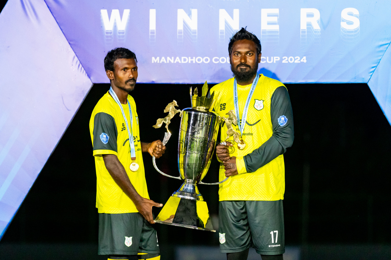 JT Sports vs Kanmathi Juniors from Final of Manadhoo Council Cup 2024 in N Manadhoo Maldives on Tuesday, 27th February 2023. Photos: Nausham Waheed / images.mv