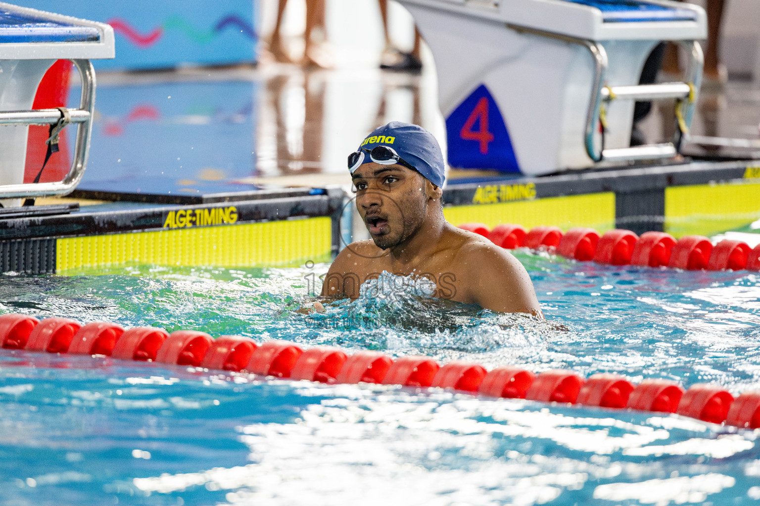 Day 4 of National Swimming Competition 2024 held in Hulhumale', Maldives on Monday, 16th December 2024. 
Photos: Hassan Simah / images.mv