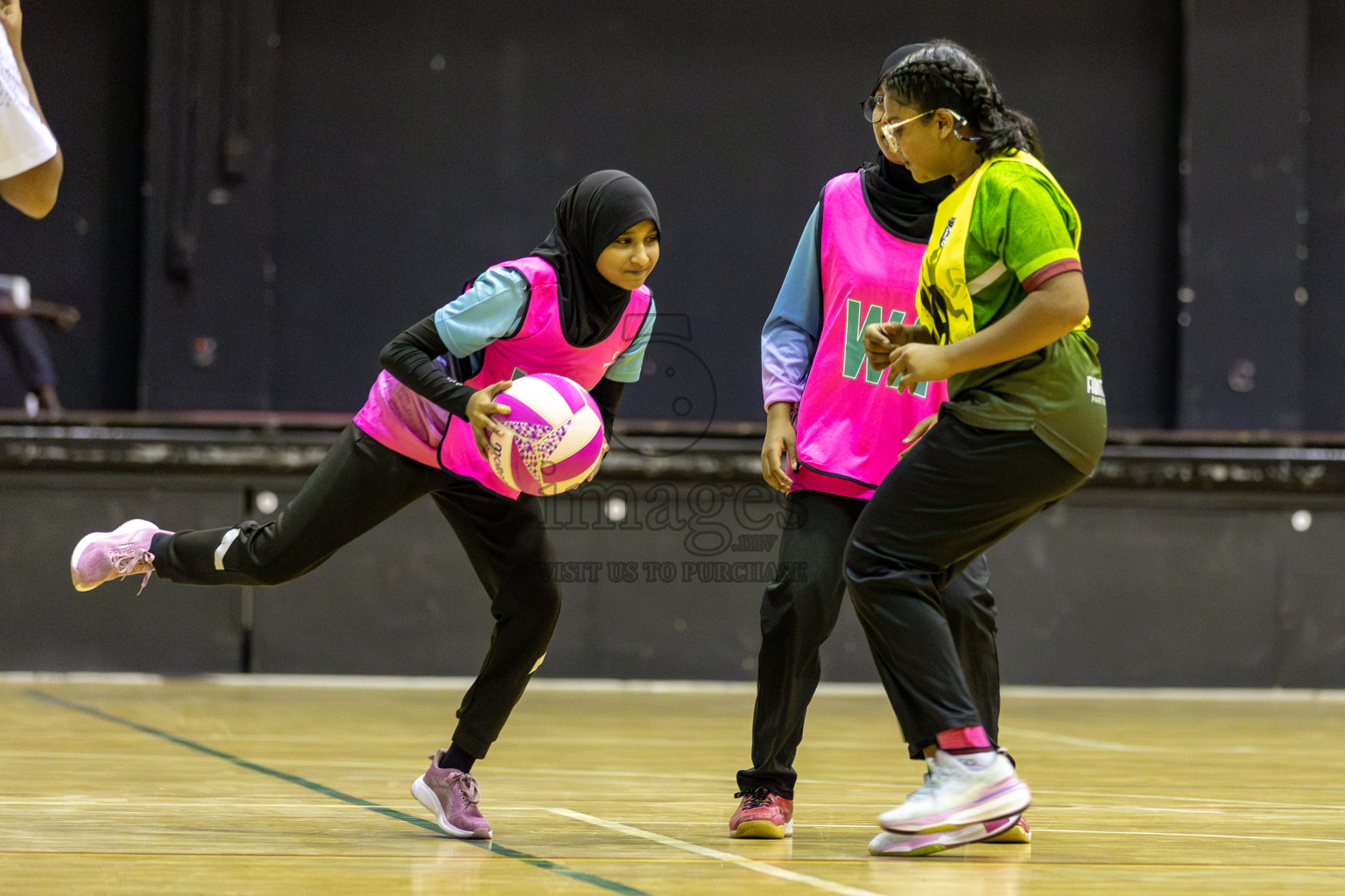 FIONTI Sports Club vs Netkids C in Day 2 of 3rd Junior Championship - Netball association of Maldives, held at Social Center on Monday 20th January 2025 . Photos by Shuu Abdul Sattar