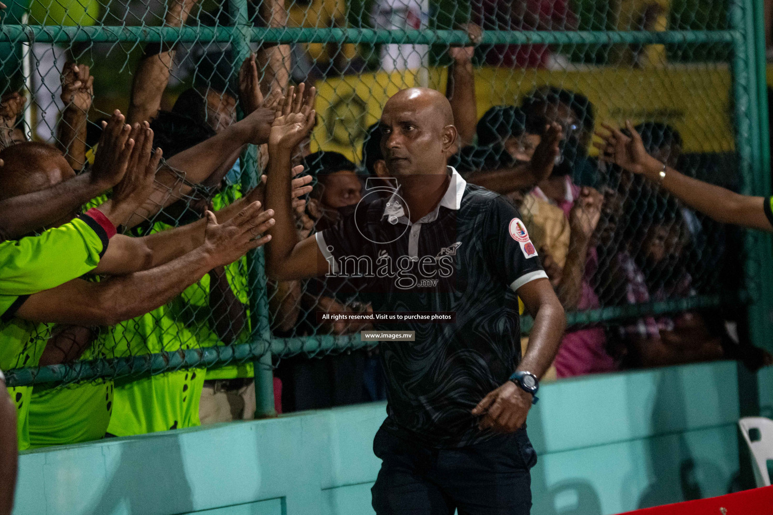 Team FSM Vs Prisons Club in the Semi Finals of Club Maldives 2021 held in Hulhumale, Maldives on 15 December 2021. Photos: Shuu Abdul Sattar / images.mv