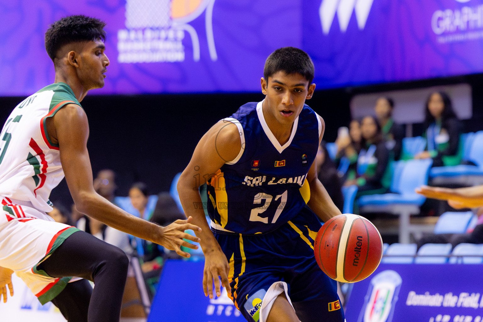 Sri Lanka vs Bangladesh in Day 2 of Under 16 Asian Cup SABA Qualifiers 2025 was held in Social Center, Male', Maldives on Friday, 13th June 2025. Photos: Nausham Waheed / images.mv