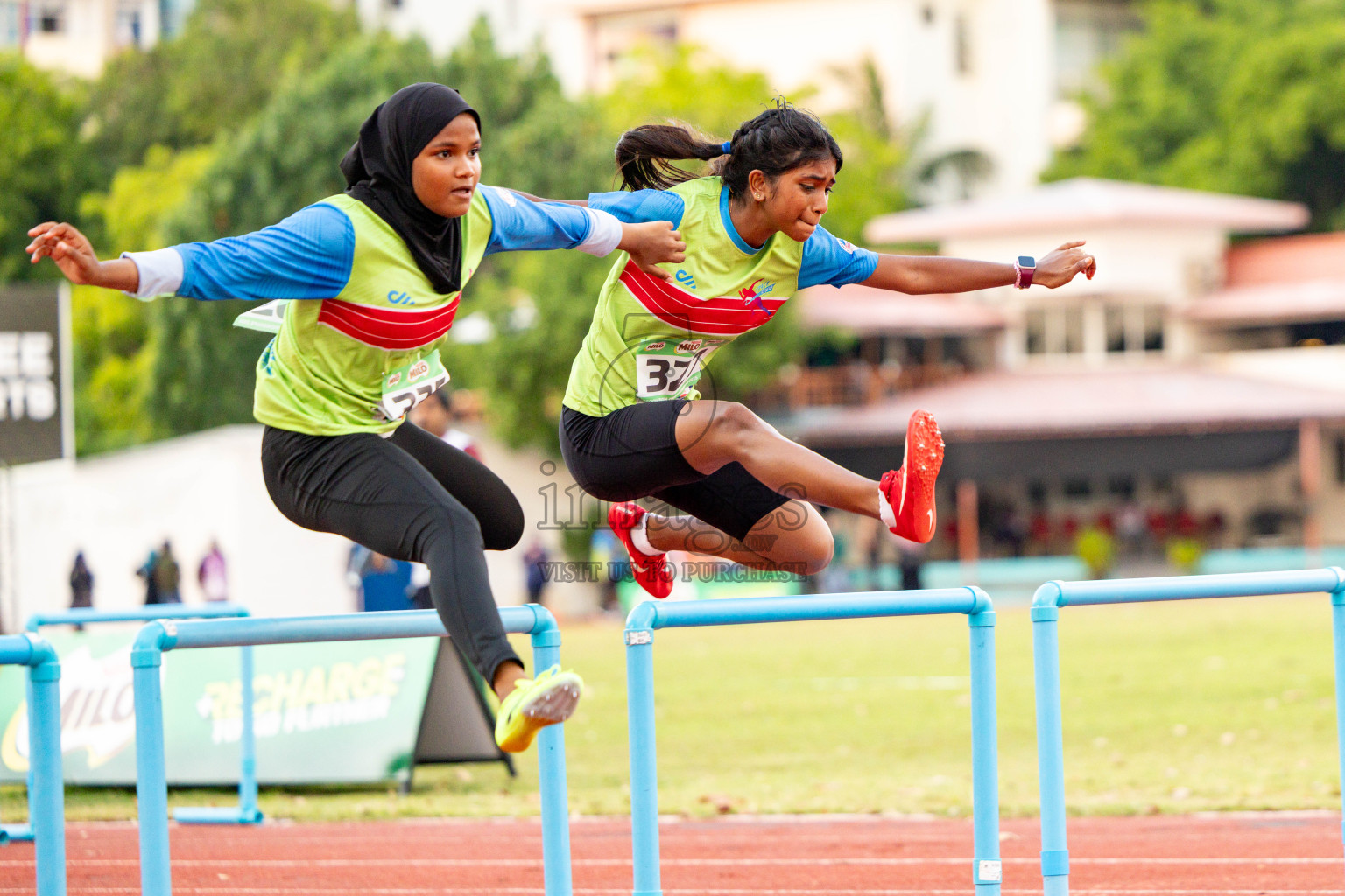 Day 2 of 12th Milo Association Championships was held in Ekuveni Track at Male', Maldives on Friday, 25th April 2025. Photos: Hassan Simah / images.mv