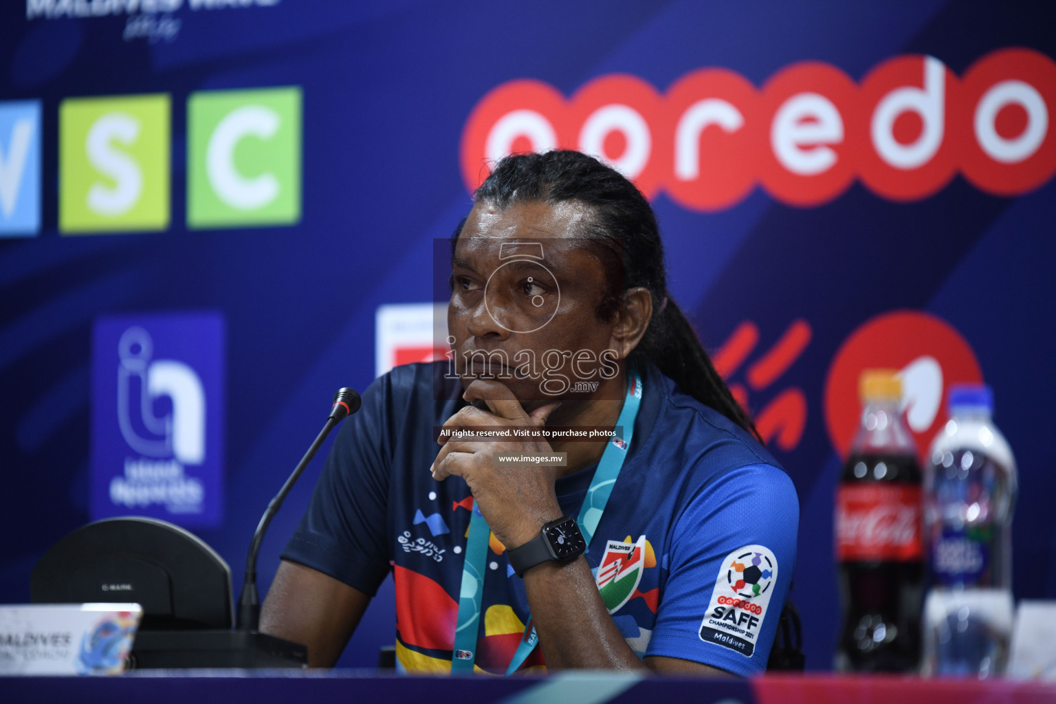 Match Day 3, Pre-match Press Conference of SAFF Championship 2021 held on 06th October 2021 at Galholhu National Stadium, Male', Maldives