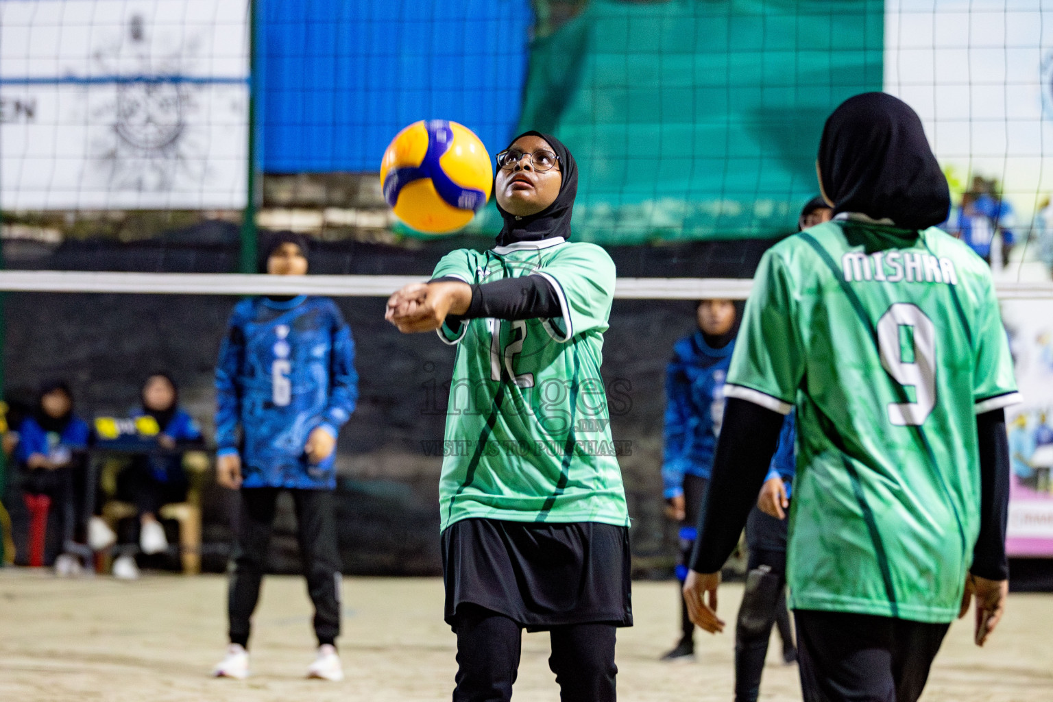 U19 Male and Atoll Girl's Finals in Day 9 of Interschool Volleyball Tournament 2024 was held in ABC Court at Male', Maldives on Saturday, 30th November 2024. Photos: Hassan Simah / images.mv