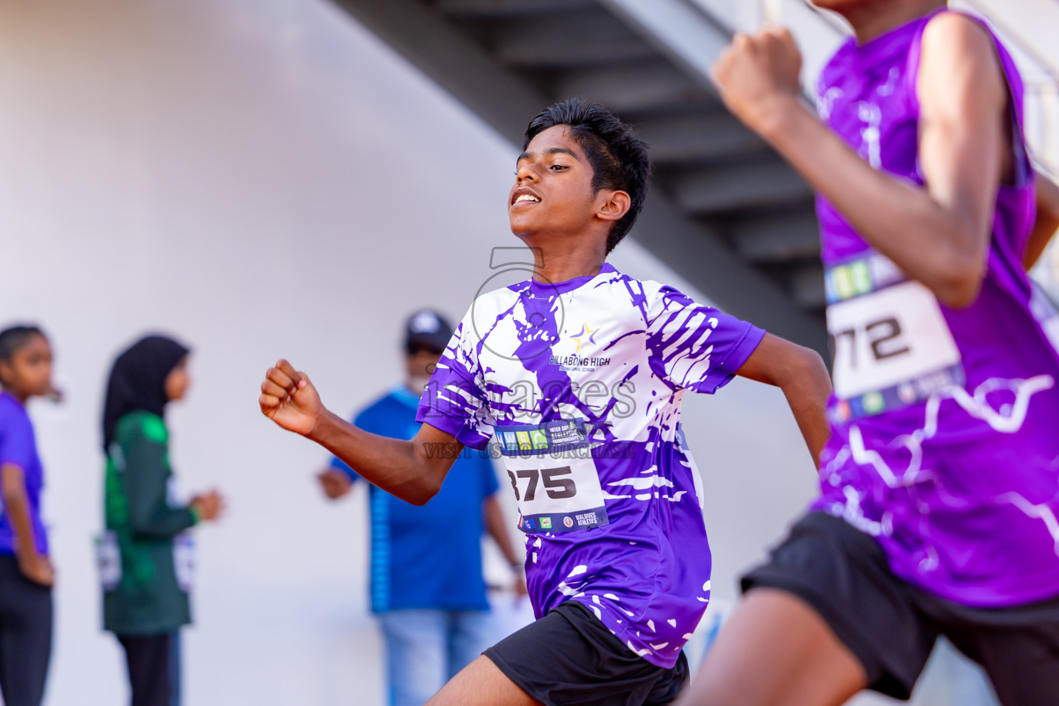 Day 3 of MWSC Interschool Athletics Championships 2024 held in Hulhumale Running Track, Hulhumale, Maldives on Monday, 11th November 2024. Photos by: Nausham Waheed / Images.mv