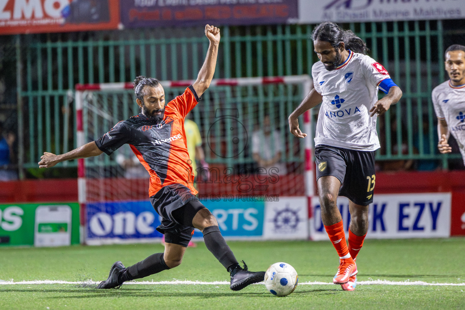 Kuda Huvadhoo vs Mulak in zone round on Day 29 of Golden Futsal Challenge 2025 was held on Sunday , 2nd February 2025, in Hulhumale', Maldives. Photos: Shuu Abdul Sattar / images.mv
