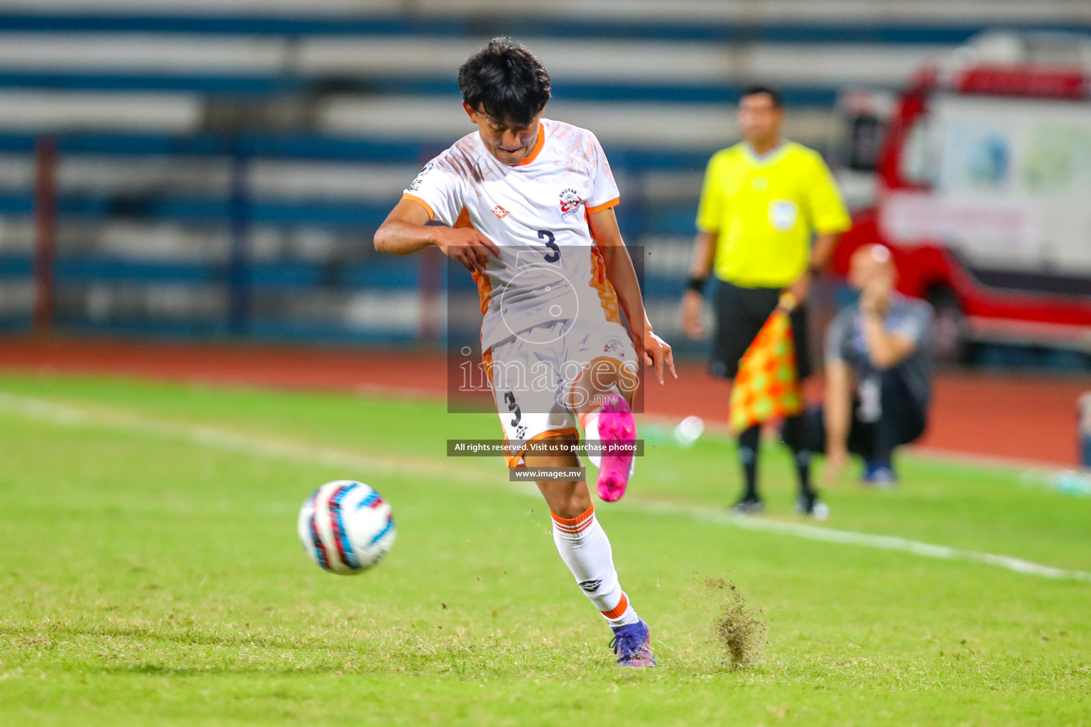 Bhutan vs Bangladesh in SAFF Championship 2023 held in Sree Kanteerava Stadium, Bengaluru, India, on Wednesday, 28th June 2023. Photos: Nausham Waheed, Hassan Simah / images.mv