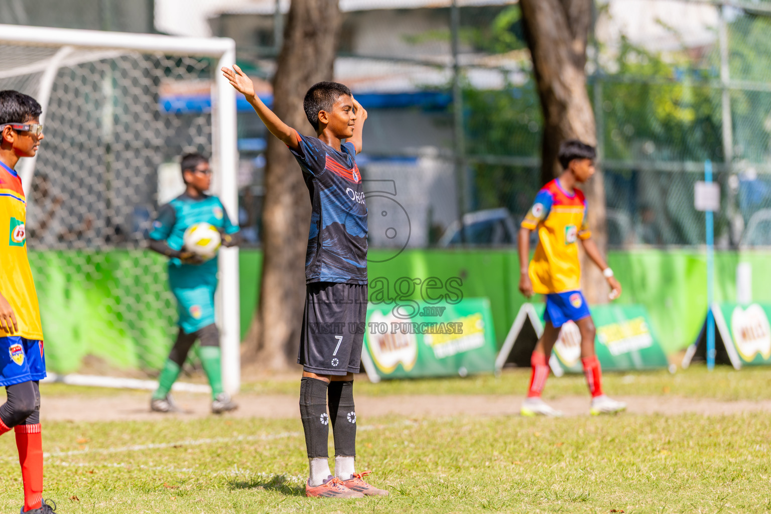 Day 4 of MILO Academy Championship 2025 (U14) was held on Sunday, 2nd November 2025 at Henveiru Football Grounds, Male', Maldives . 
Photos: Ismail Thoriq / images.mv