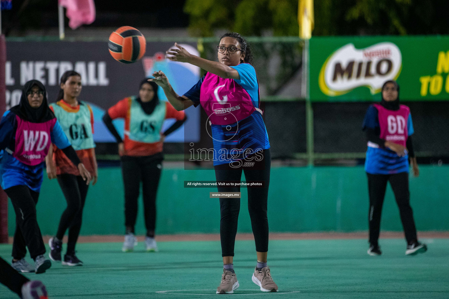 Day 7 of 20th Milo National Netball Tournament 2023, held in Synthetic Netball Court, Male', Maldives on 5th June 2023 Photos: Nausham Waheed/ Images.mv