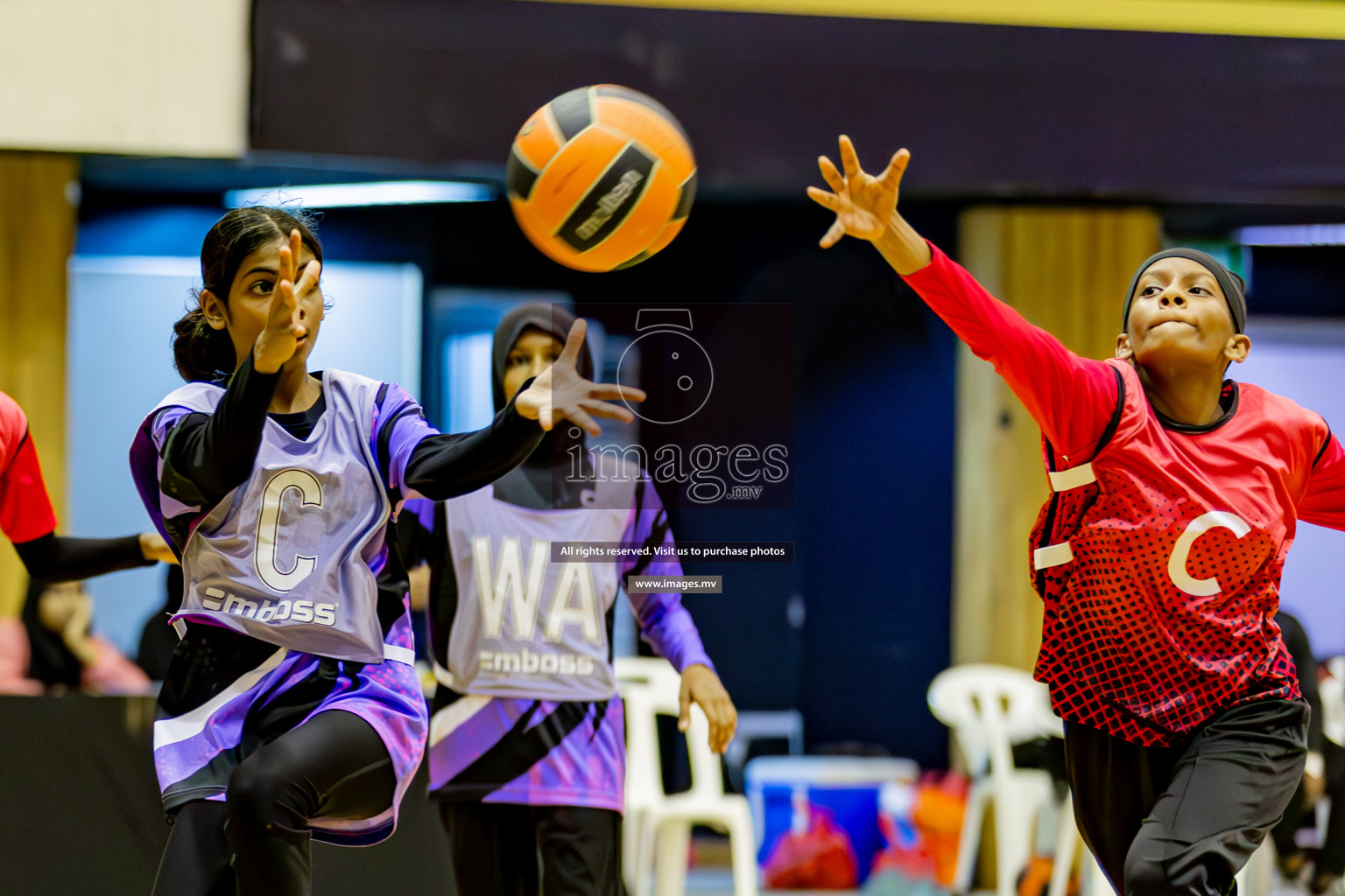 Day 8 of 24th Interschool Netball Tournament 2023 was held in Social Center, Male', Maldives on 3rd November 2023. Photos: Hassan Simah, Nausham Waheed / images.mv