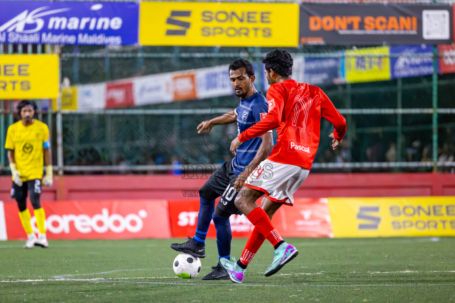 K Gaafaru vs B Eydhafushi in Zone 3 Final on Day 38 of Golden Futsal Challenge 2024 which was held on Friday, 23rd February 2024, in Hulhumale', Maldives Photos: Ismail Thoriq / images.mv