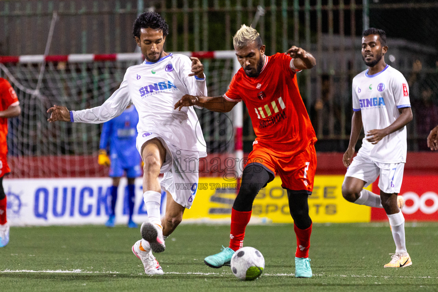 HA Filladhoo vs HA Ihavandhoo in Day 5 of Golden Futsal Challenge 2024 was held on Friday, 19th January 2024, in Hulhumale', Maldives
Photos: Ismail Thoriq / images.mv