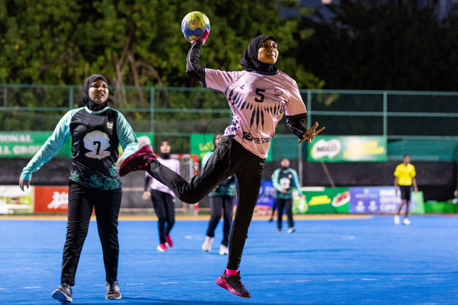 Day 7 of 10th National Handball Tournament 2023, held in Handball ground, Male', Maldives on Sunday, 4th December 2023 Photos: Nausham Waheed/ Images.mv