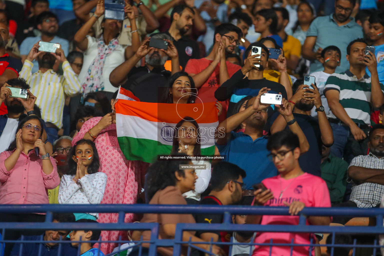 Lebanon vs India in the Semi-final of SAFF Championship 2023 held in Sree Kanteerava Stadium, Bengaluru, India, on Saturday, 1st July 2023. Photos: Hassan Simah / images.mv