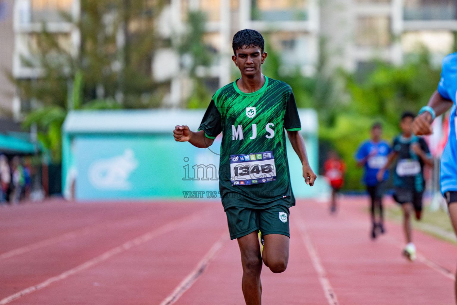 Day 1 of MWSC Interschool Athletics Championships 2024 held in Hulhumale Running Track, Hulhumale, Maldives on Saturday, 9th November 2024. 
Photos by: Hassan Simah / Images.mv