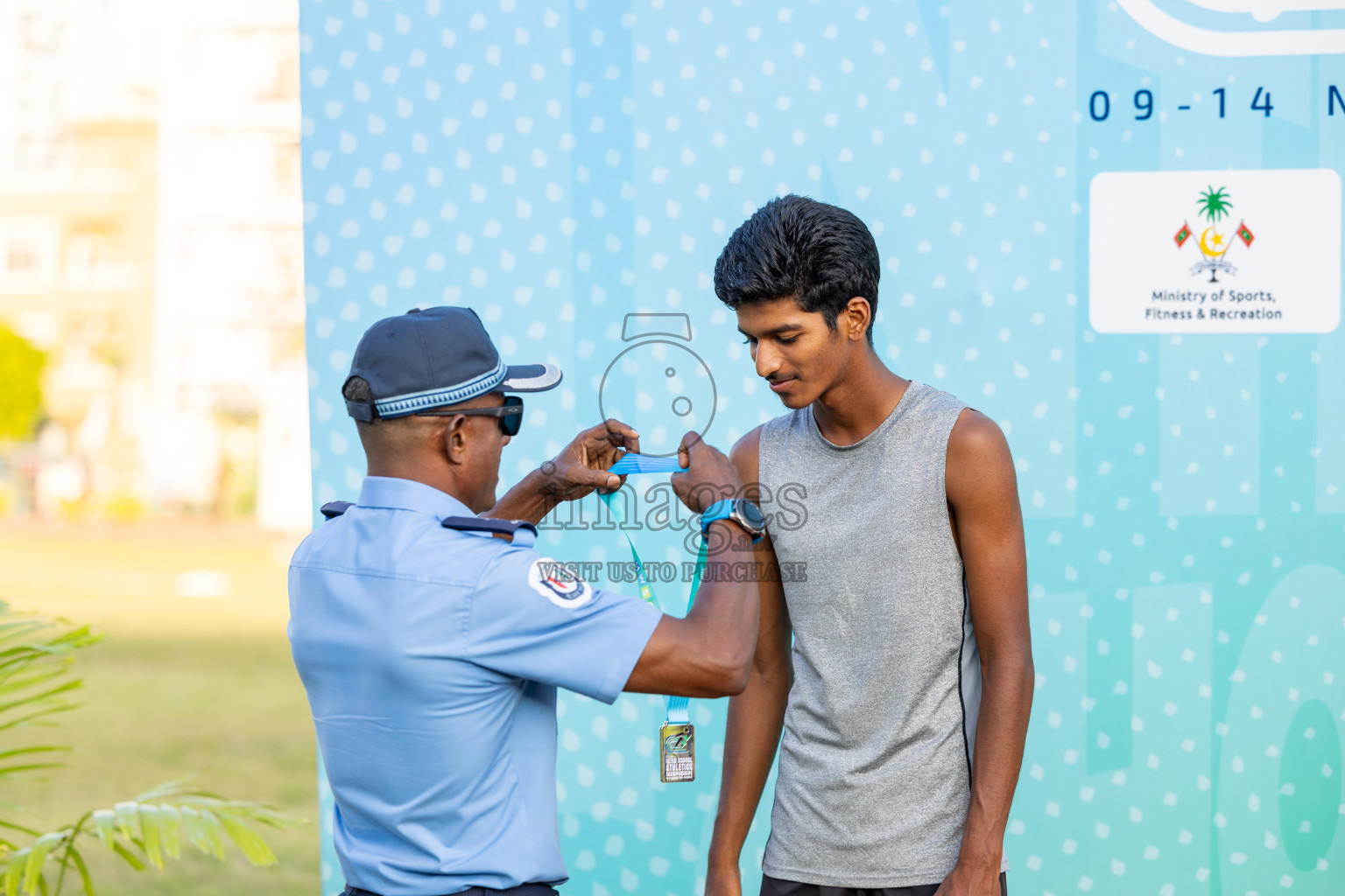 Day 4 of MWSC Interschool Athletics Championships 2024 held in Hulhumale Running Track, Hulhumale, Maldives on Tuesday, 12th November 2024. Photos by: Ismail Thoriq / Images.mv