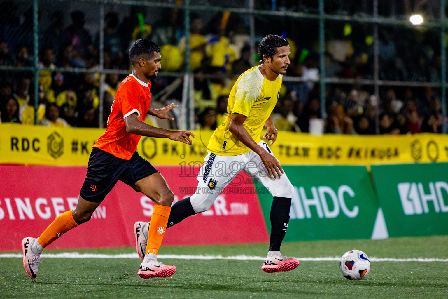 Dhiraagu vs RRC in Quarter Finals of Club Maldives Cup 2024 held in Rehendi Futsal Ground, Hulhumale', Maldives on Friday, 11th October 2024. Photos: Nausham Waheed / images.mv