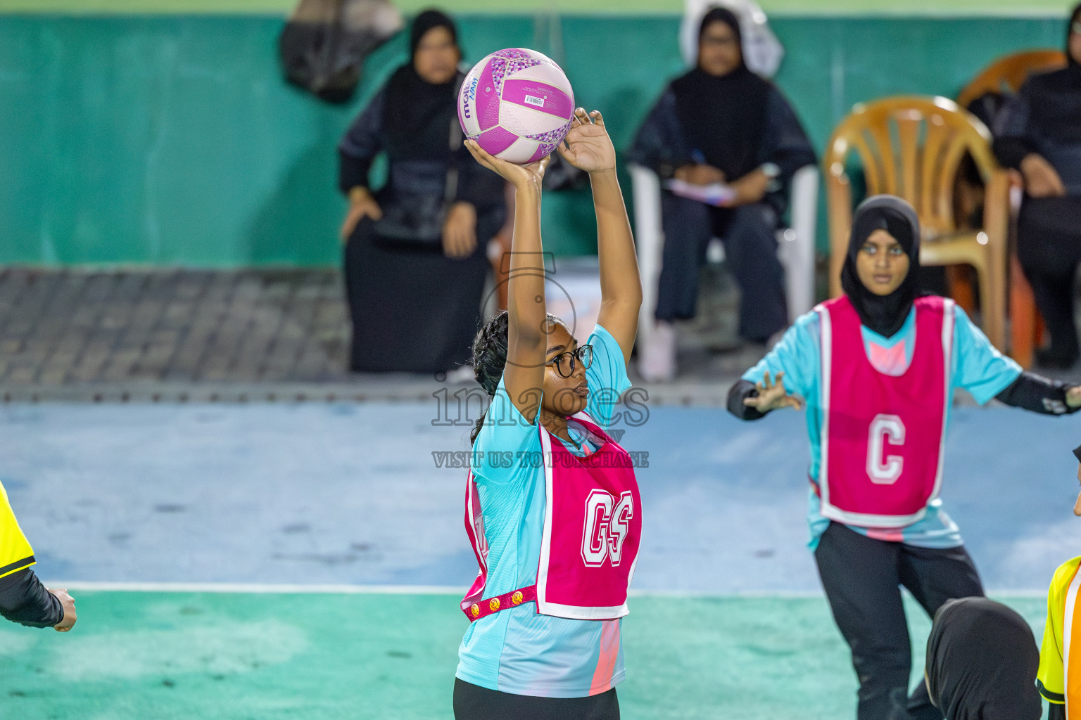 KYRC vs Youth United Sports Club in Division 1 of of National Netball Tournament 2025 held in Ekuveni Netball Court at Male', Maldives on Thursday, 22nd May 2025. Photos: Mohamed Mahfooz Moosa / images.mv