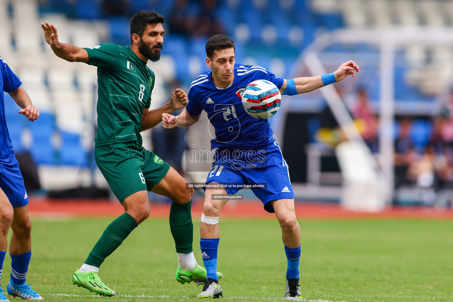 Pakistan vs Kuwait in SAFF Championship 2023 held in Sree Kanteerava Stadium, Bengaluru, India, on Saturday, 24th June 2023. Photos: Nausham Waheed, Hassan Simah / images.mv