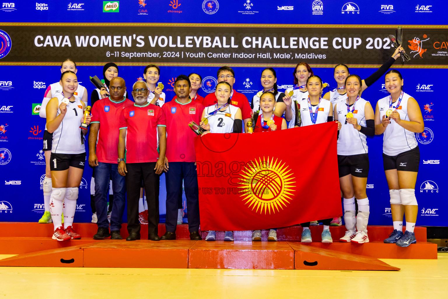 Final of CAVA Woman's Volleyball Challenge Cup 2024 was held in Social Center, Male', Maldives on Wednesday, 11th September 2024. Photos: Nausham Waheed / images.mv