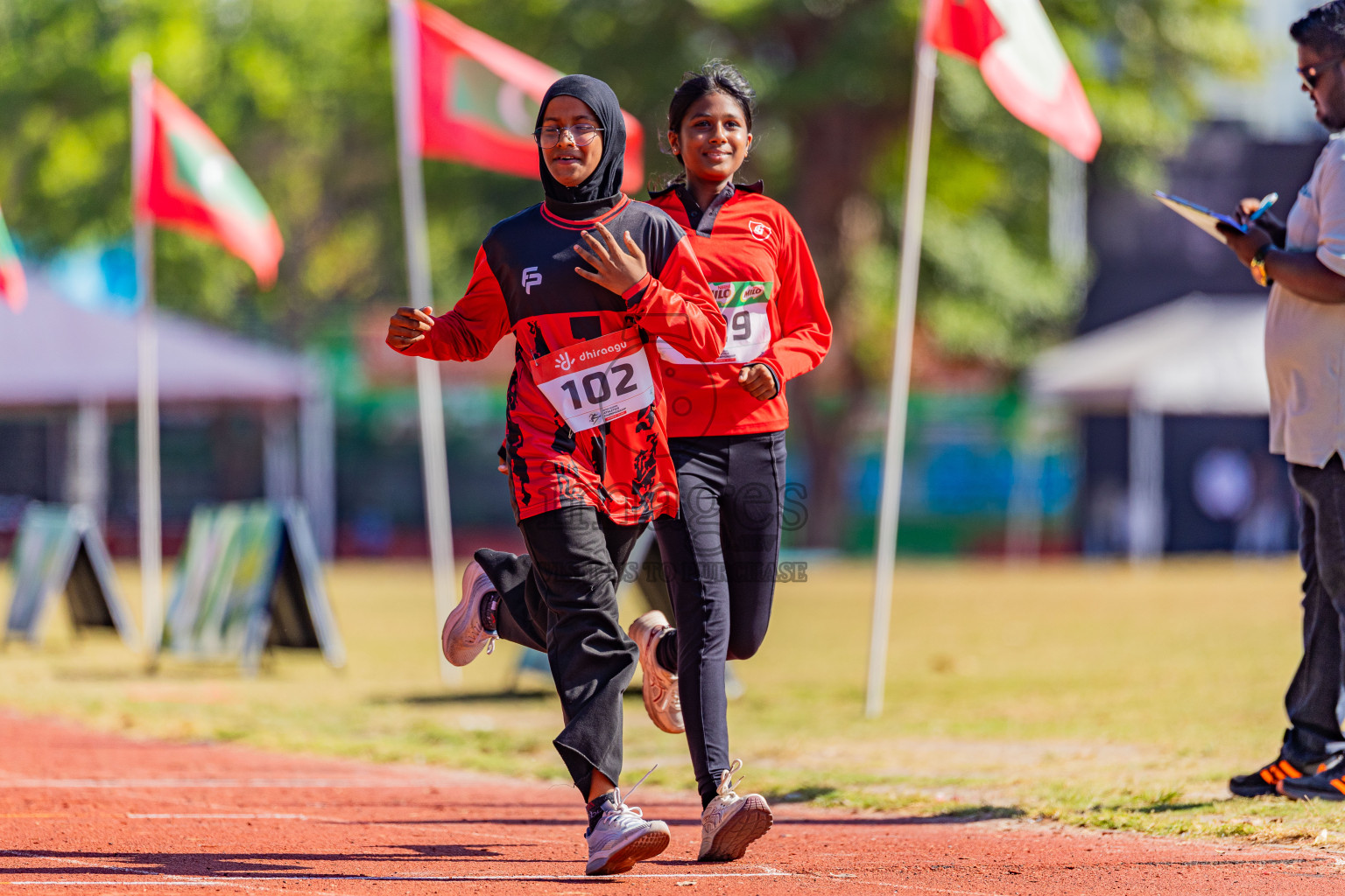 Day 1 of Inter-school Athletics Championship 2025 held in Ekuveni Synthetic Track, Male', Maldives on Monday, 06th October 2025. Photos by: Areef Adam  / Images.mv