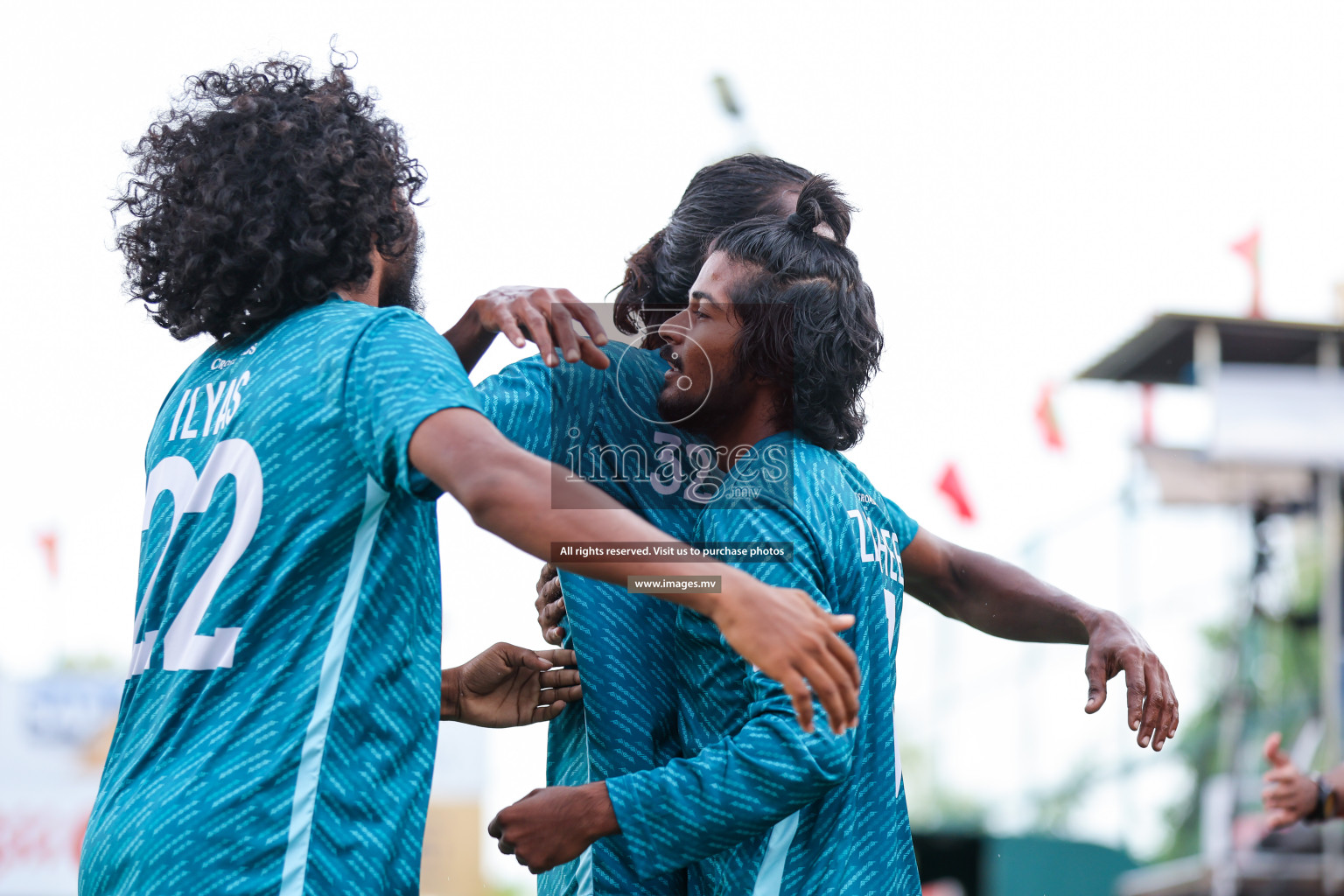 Club AVSEC vs Crossroads Maldives in Club Maldives Cup 2023 held in Hulhumale, Maldives, on Monday, 24th July 2023 Photos: Nausham Waheed/ images.mv