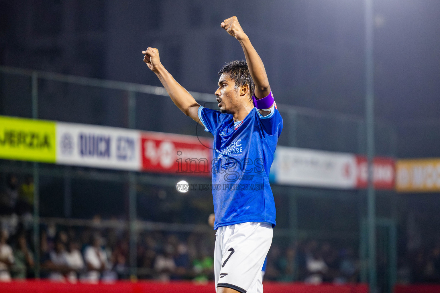 HA Kelaa vs HA Hoarafushi in Day 13 of Golden Futsal Challenge 2025 was held on Friday, 17th January 2025, in Hulhumale', Maldives. Photos: Nausham Waheed / images.mv