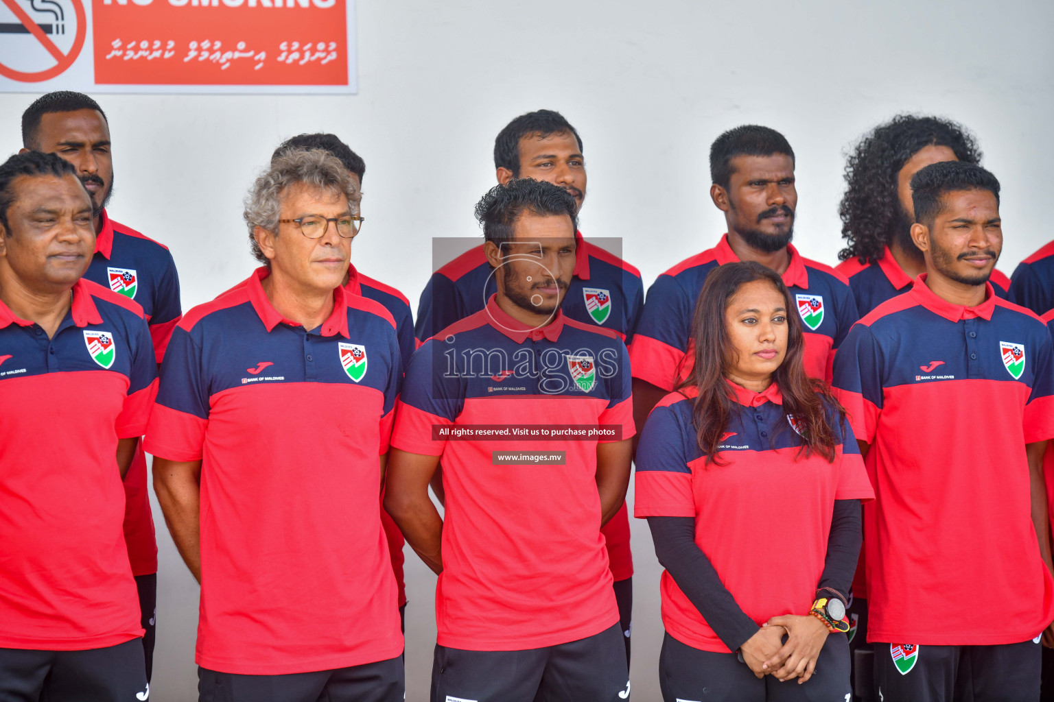 The Senior Men's National Team depart to Japan Training Camp from Maafannu Bus Terminal, Male', Maldives on 5th June 2023 Photos: Nausham Waheed/ Images.mv