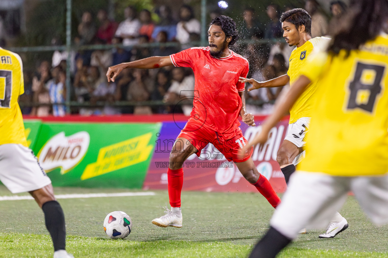 RRC vs Ooredoo in Club Maldives Cup 2024 held in Rehendi Futsal Ground, Hulhumale', Maldives on Saturday, 28th September 2024. Photos: Hassan Simah / images.mv