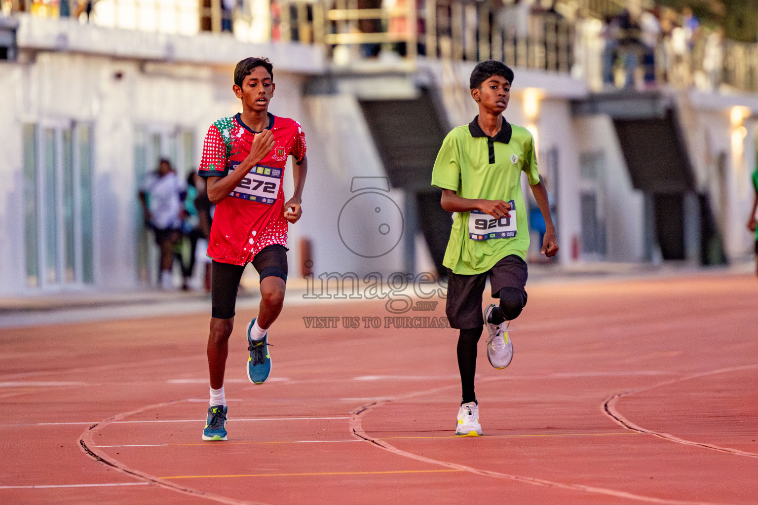 Day 1 of MWSC Interschool Athletics Championships 2024 held in Hulhumale Running Track, Hulhumale, Maldives on Saturday, 9th November 2024. 
Photos by: Hassan Simah / Images.mv