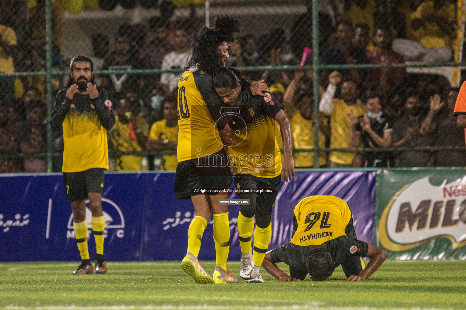 RRC Vs FSM in the Semi Finals of Club Maldives 2021 held in Hulhumale, Maldives on 19 December 2021. Photos: Nausham Waheed / images.mv