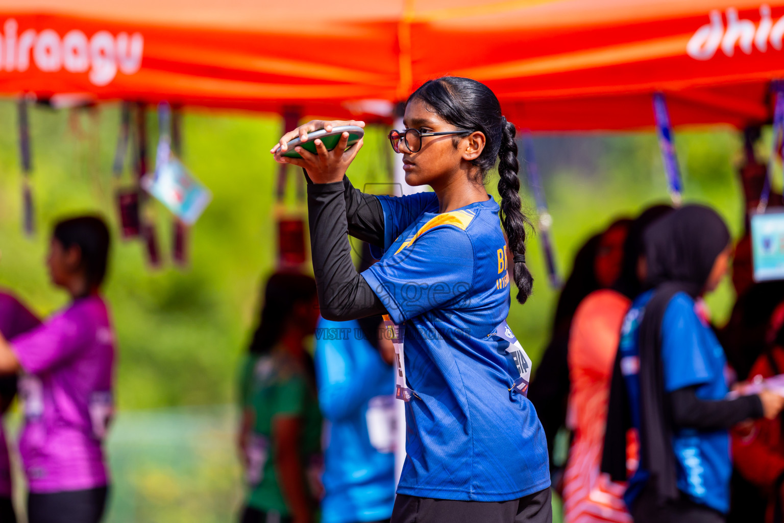 Day 6 of MWSC Interschool Athletics Championships 2024 held in Hulhumale Running Track, Hulhumale, Maldives on Thursday, 14th November 2024. Photos by: Nausham Waheed / Images.mv