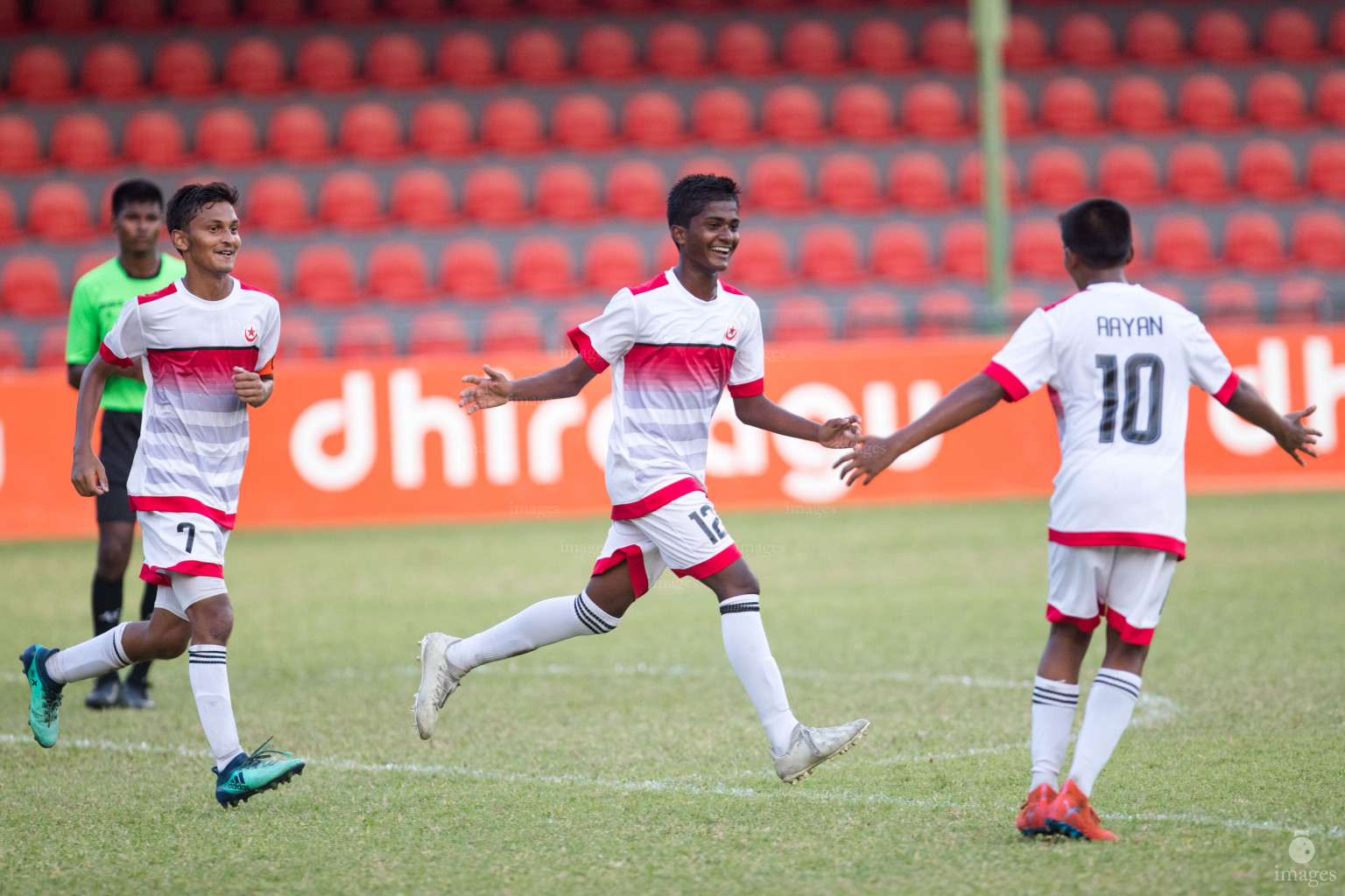 Ghiyasuddin School vs Iskandhar School in Mamen Inter-School Football Tournament 2019 (U15) on 5th March 2019, in Male' Maldives (Images.mv Photo: Suadh Abdul Sattar)