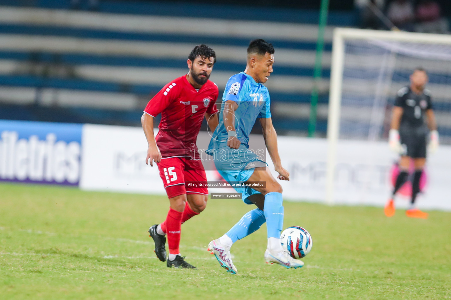 Lebanon vs India in the Semi-final of SAFF Championship 2023 held in Sree Kanteerava Stadium, Bengaluru, India, on Saturday, 1st July 2023. Photos: Nausham Waheed, Hassan Simah / images.mv