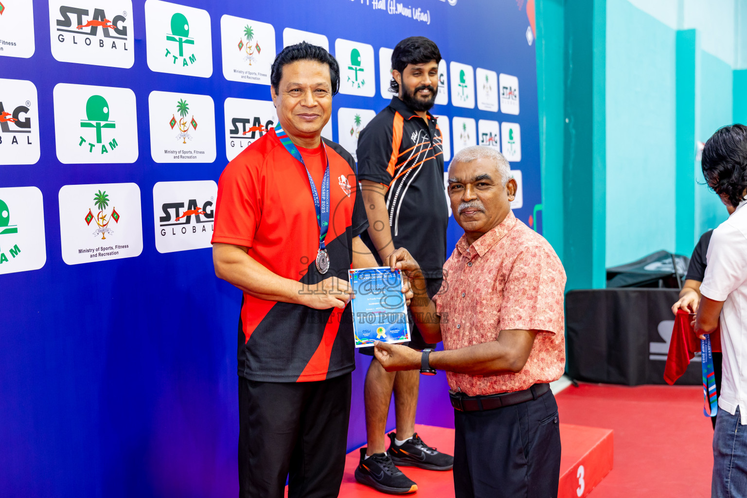 Finals of 30th Table Tennis Association Championship 2025 was held on Saturday, 20th September 2025 in Male' TT Hall, Male', Maldives. Photos: Nausham Waheed / images.mv