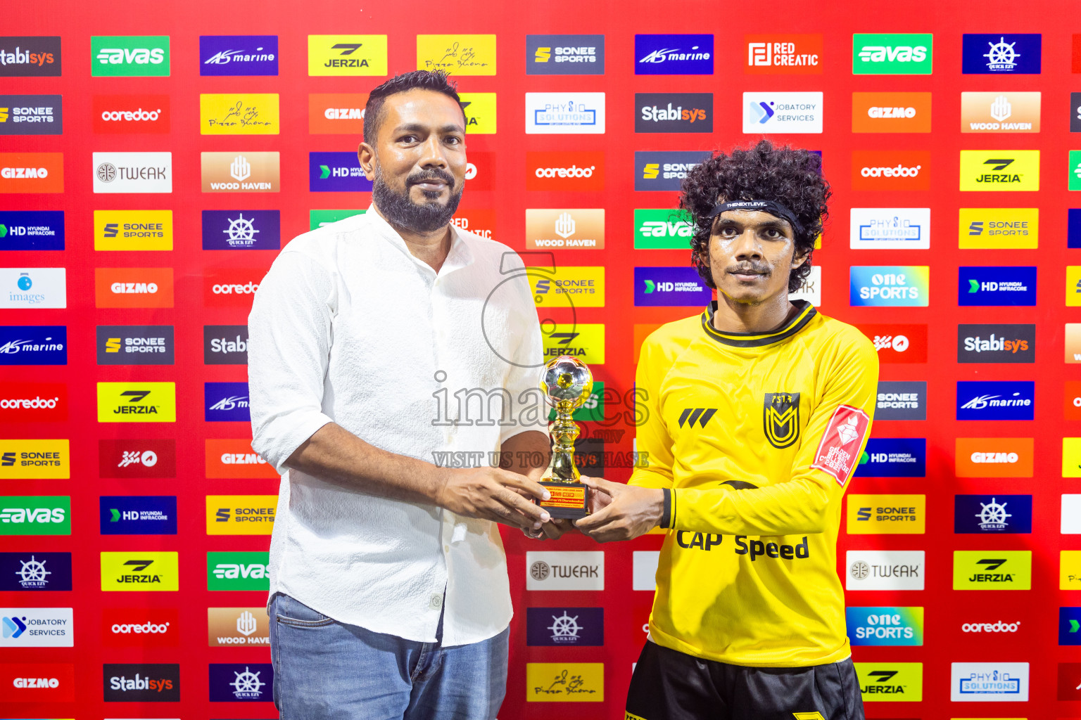 F Magoodhoo vs F Dharanboodhoo in Day 21 of Golden Futsal Challenge 2025 was held on Saturday , 25th January 2025, in Hulhumale', Maldives. Photos: Nausham Waheed / images.mv