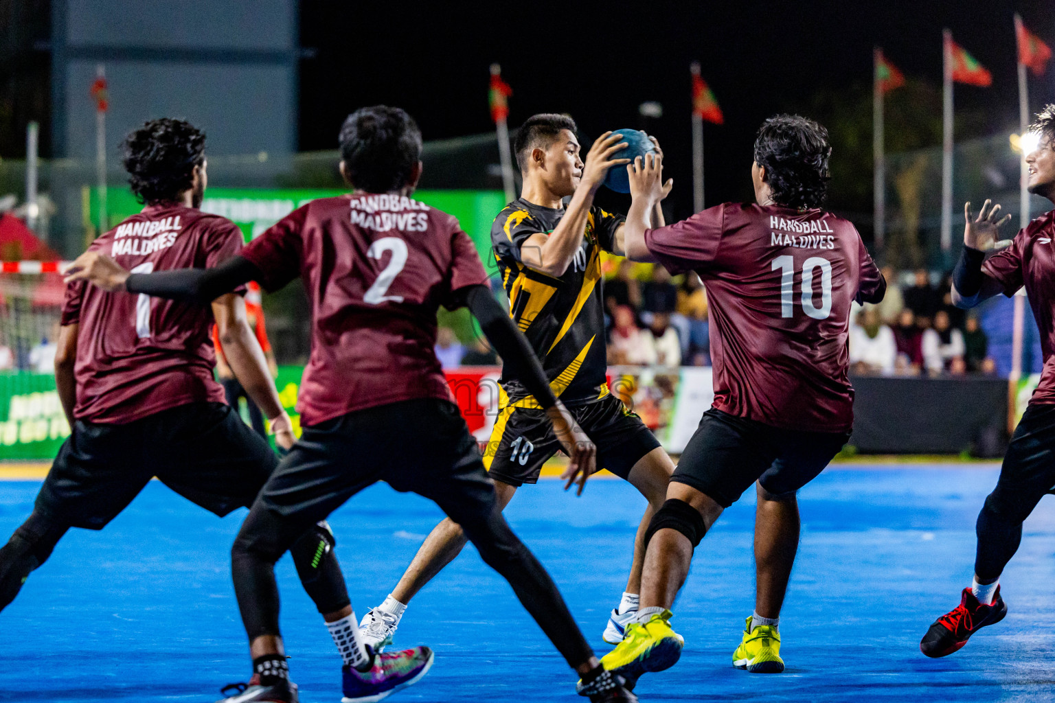 U-19 National Team vs Bangladesh Ansarvdp from Handball International Friendly Series held in Handball ground, Male', Maldives on Sunday, 30th June 2023 Photos: Nausham Waheed/ Images.mv