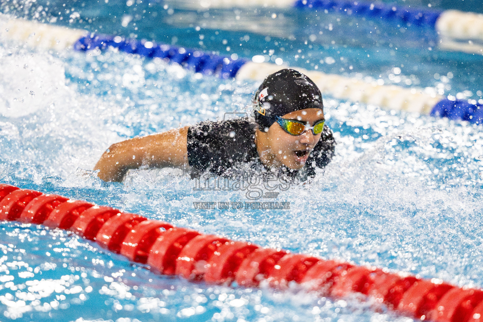 Day 5 of National Swimming Competition 2024 held in Hulhumale', Maldives on Tuesday, 17th December 2024. Photos: Hassan Simah / images.mv