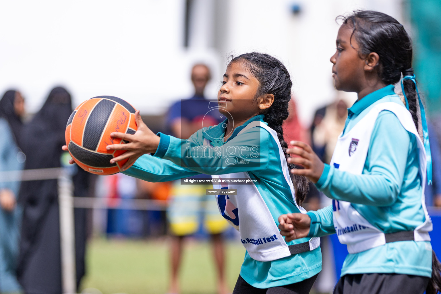 Day 2 of Nestle' Kids Netball Fiesta 2023 held in Henveyru Stadium, Male', Maldives on Thursday, 1st December 2023. Photos by Nausham Waheed / Images.mv