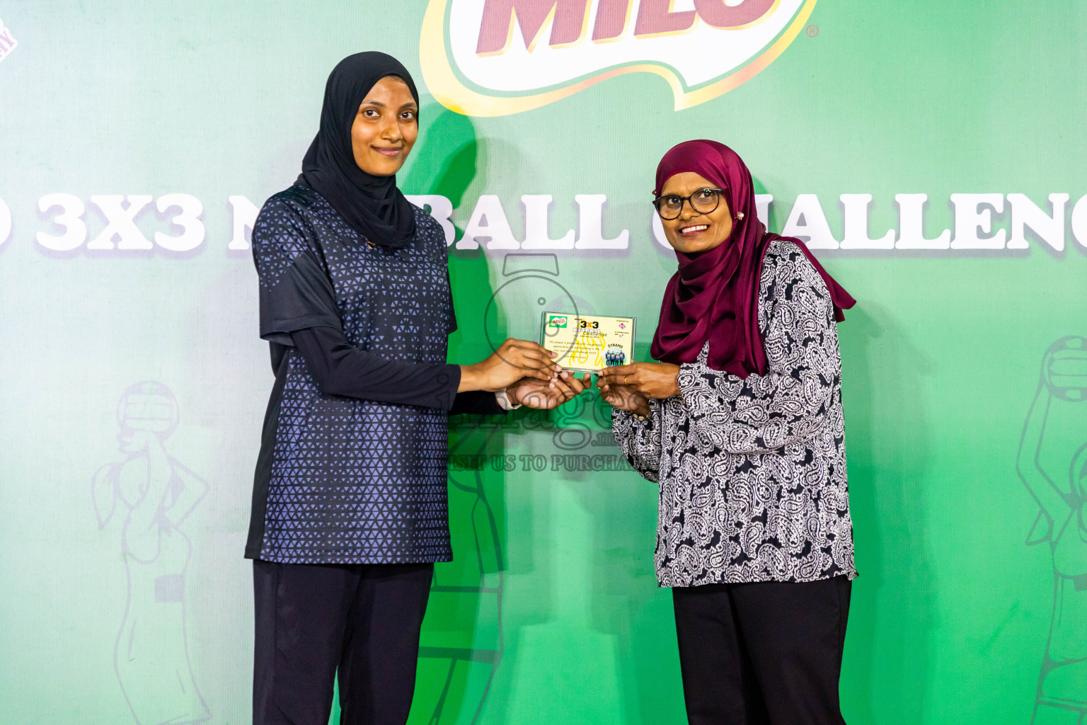 Final of MILO 3x3 Netball Challenge 2024 was held in Ekuveni Netball Court at Male', Maldives on Thursday, 20th March 2024. Photos: Nausham Waheed / images.mv