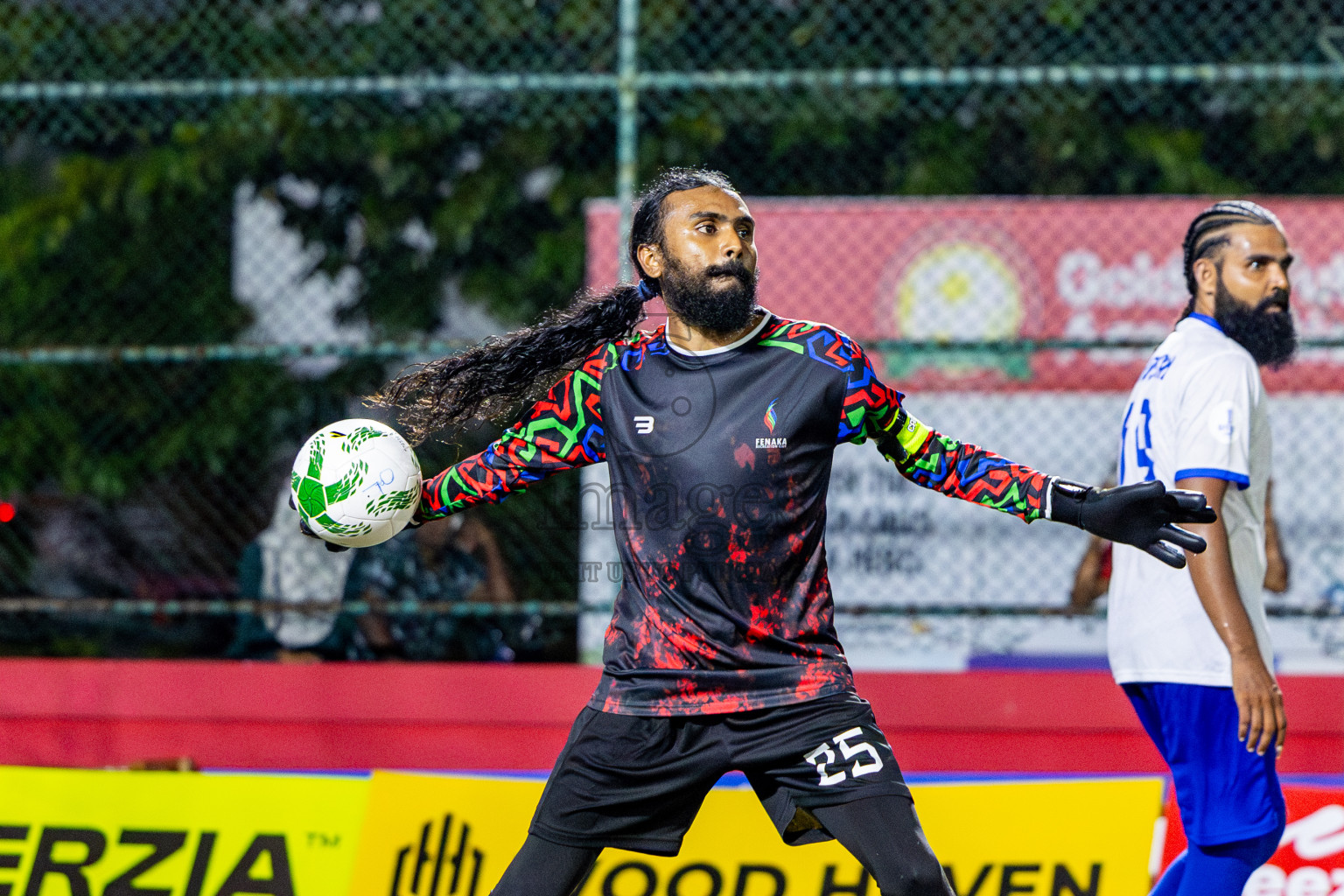 Fenaka vs Mifco in Day 14 of Office League 2025 was held on Tuesday, 29th April 2025 in Hulhumale', Maldives. Photos: Nausham Waheed / images.mv