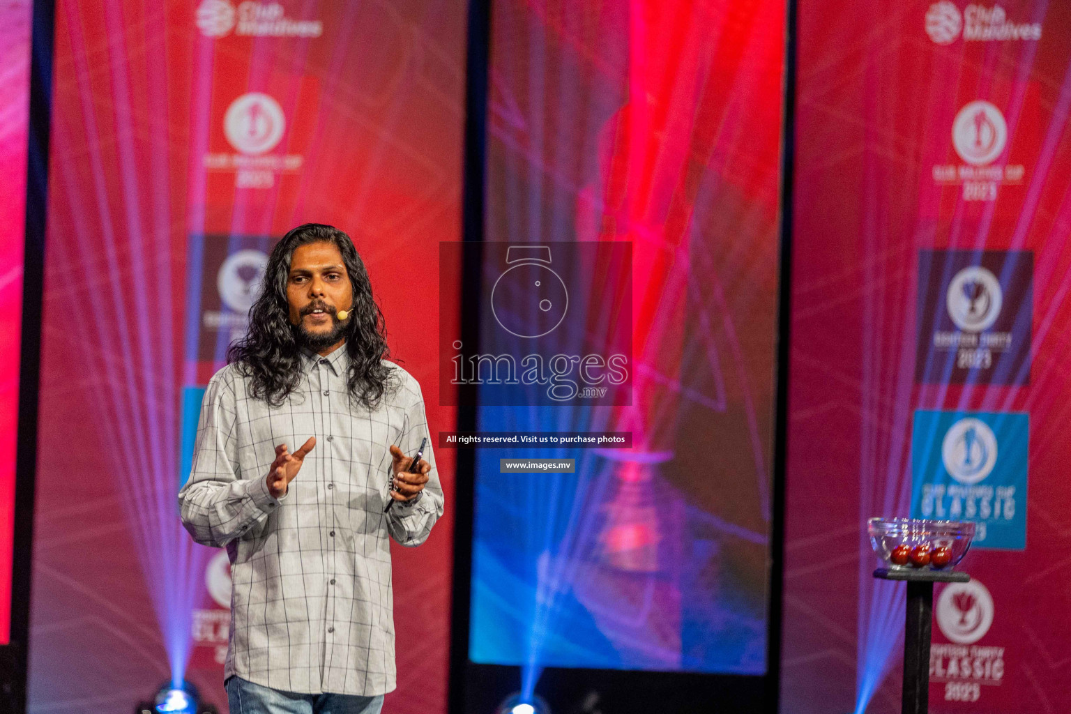 Draw ceremony of Club Maldives 2023 was held on Thursday, 6th July 2023 at PSM Studio in Male', Maldives.  Photos: Ismail Thoriq / images.mv