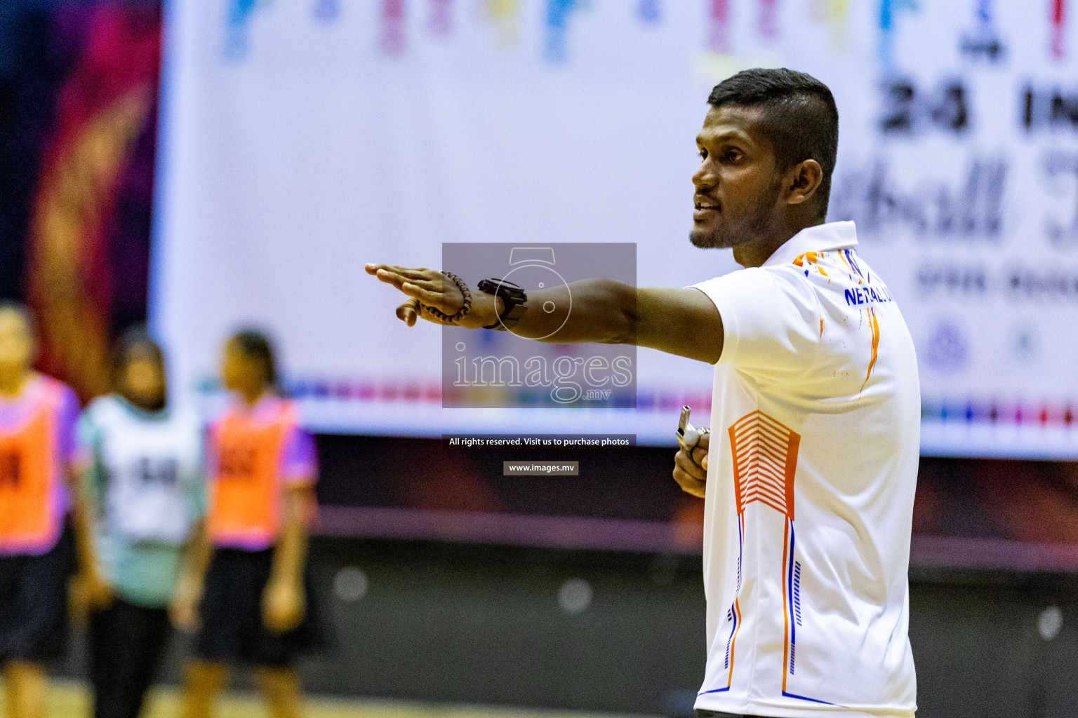 Day 9 of 24th Interschool Netball Tournament 2023 was held in Social Center, Male', Maldives on 4th November 2023. Photos: Hassan Simah / images.mv