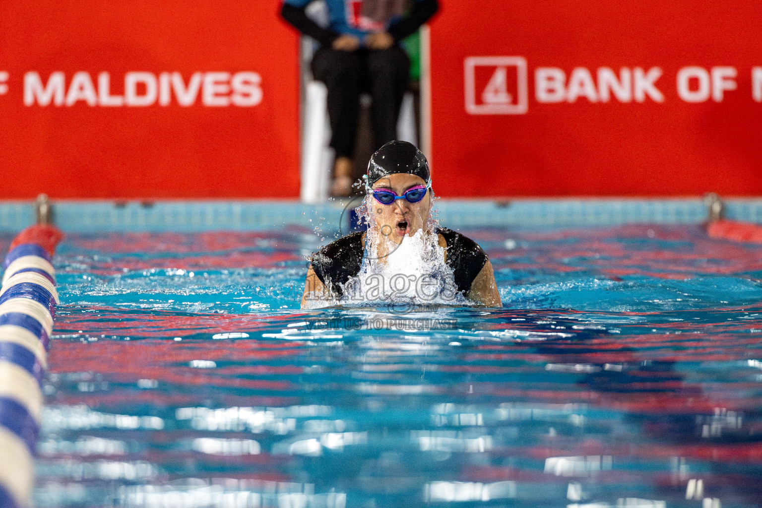 Day 5 of National Swimming Competition 2024 held in Hulhumale', Maldives on Tuesday, 17th December 2024. 
Photos: Hassan Simah / images.mv