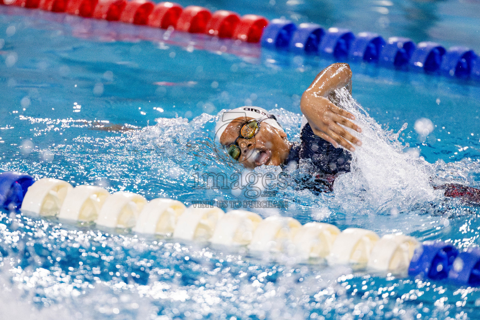 Day 4 of National Swimming Championship 2024 held in Hulhumale', Maldives on Monday, 16th December 2024. Photos: Hassan Simah / images.mv