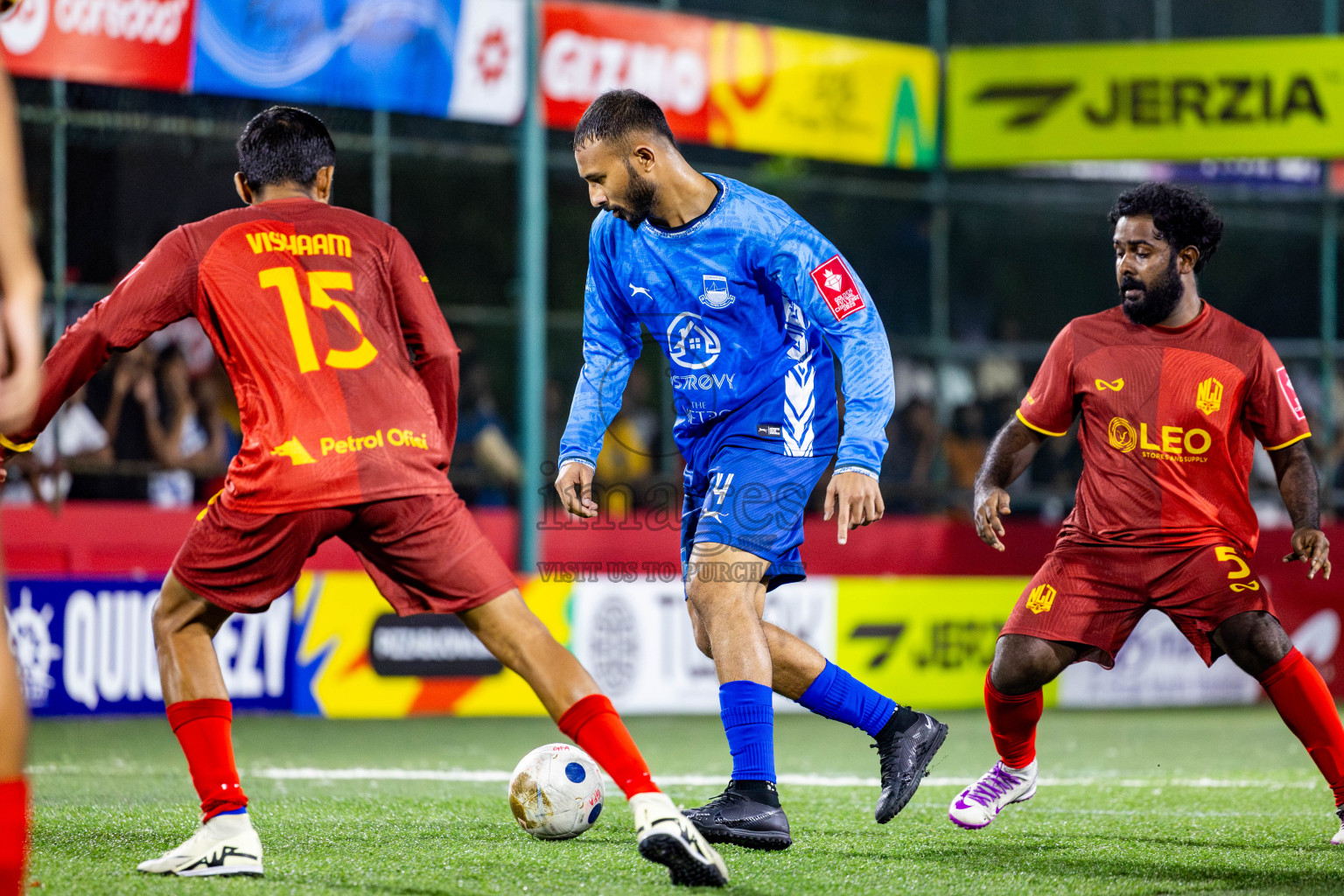 GA Gemanafushi VS GA Nilandhoo in Day 8 of Golden Futsal Challenge 2025 was held on Sunday, 12th January 2025, in Hulhumale', Maldives Photos: Nausham Waheed , Ismail Thoriq / images.mv