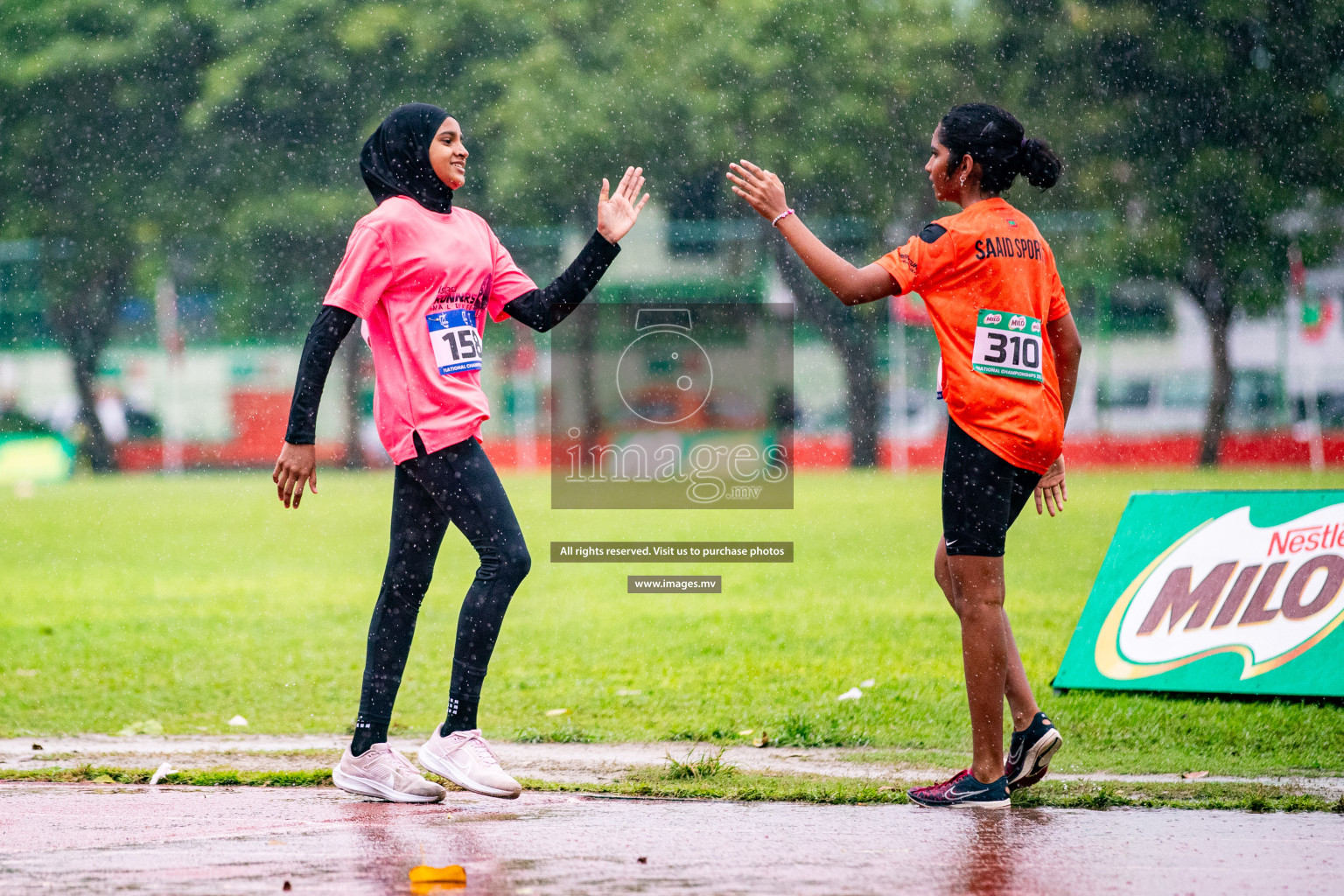 Day 2 of National Athletics Championship 2023 was held in Ekuveni Track at Male', Maldives on Friday, 24th November 2023. Photos: Hassan Simah / images.mv