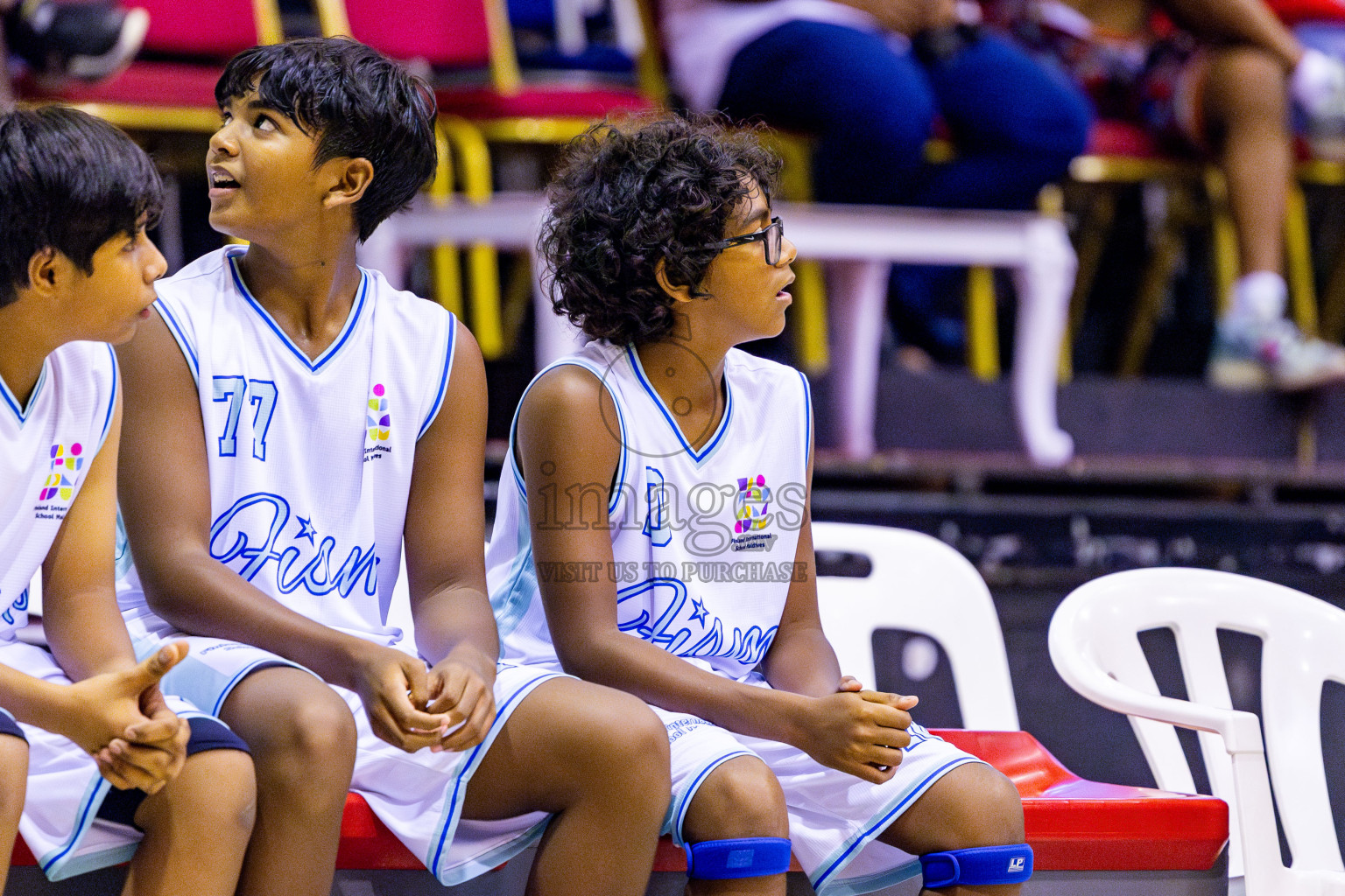 Ghiyasuddin International School vs Finland International School in day 28 of Junior Basketball Championship 2024 was held in Social Center, Male', Maldives on Thursday, 12th December 2024. Photos: Nausham Waheed / images.mv