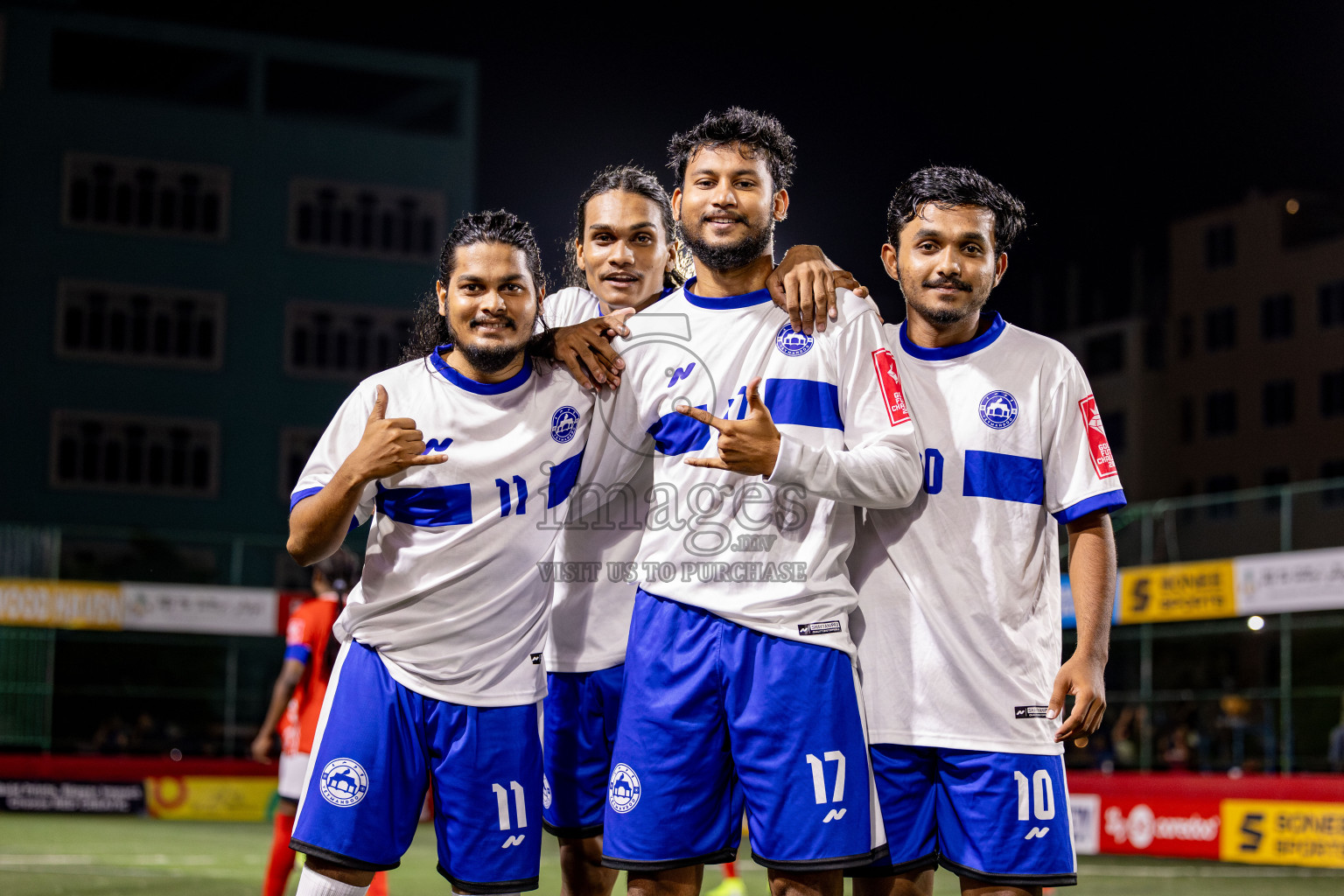 Th. Veymandoo VS Th. Kandoodhoo in Day 18 of Golden Futsal Challenge 2025 was held on Wednesday, 22nd January 2025, in Hulhumale', Maldives. Photos: Nausham Waheed / images.mv